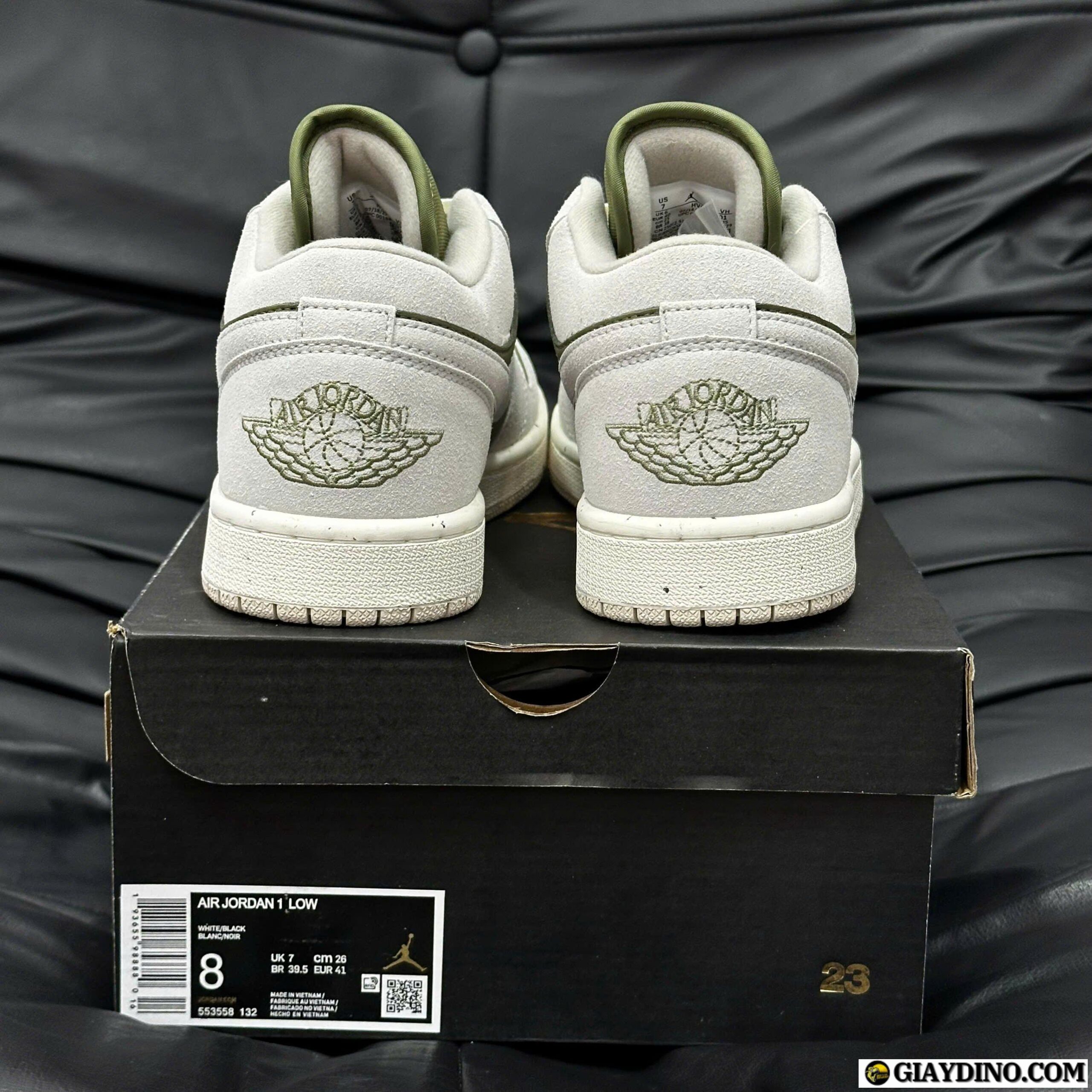 Giày Jordan 1 Cổ Thấp Medium Olive Giày Jordan 1 Cổ Thấp Medium Olive