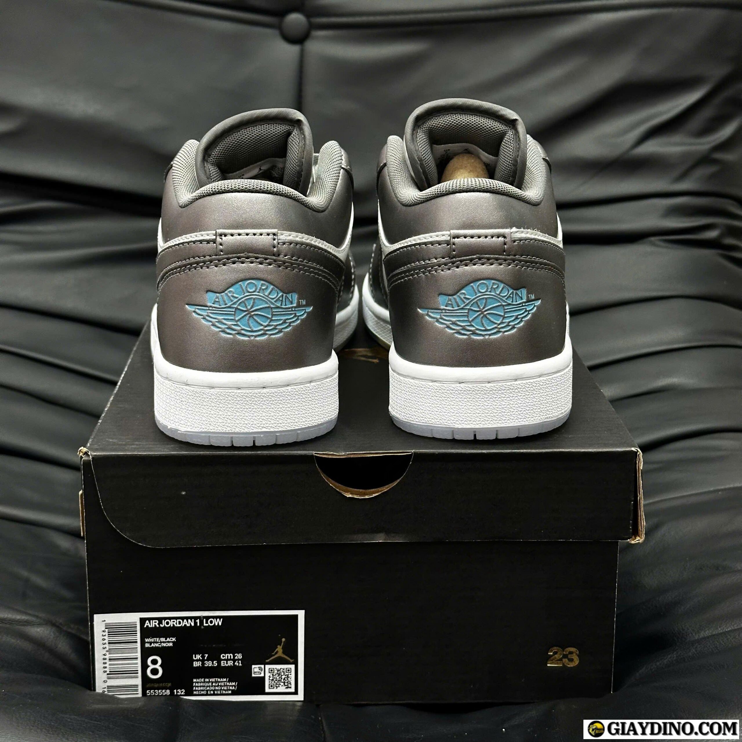 Giày Jordan 1 Low SE Silver Blue Xám Xanh Giày Jordan 1 Low SE Silver Blue Xám Xanh