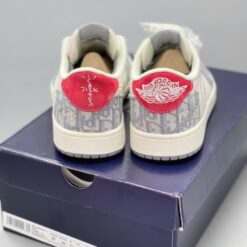 Giay Jordan 1 Low Travis Scott Dior Got Do Giày Jordan 1 Low Travis Scott Dior Gót Đỏ