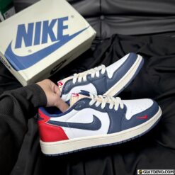 Giay Jordan 1 Retro OG Howard University Navy Red Giày Jordan 1 Retro OG Howard University Navy Red