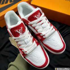 Giay LV Trainer Do Trang Giày LV Trainer Đỏ Trắng