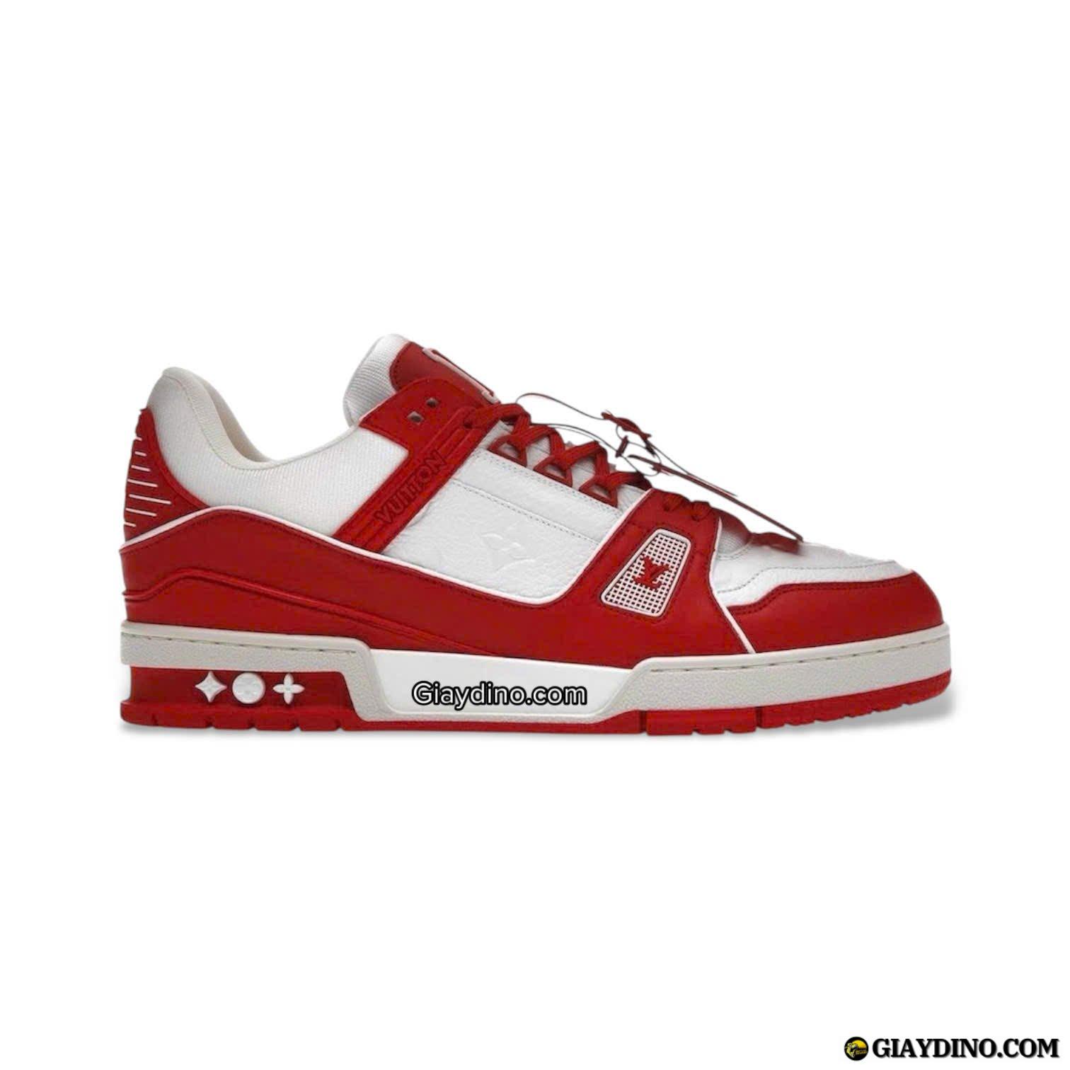 Giay Louis Vuitton Trainer Red White 1A8PJW Giày Louis Vuitton Trainer Red White 1A8PJW
