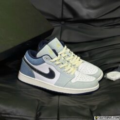 Giay Nike Air Jordan 1 Denim Trang Xam Giày Nike Air Jordan 1 Denim Trắng Xám