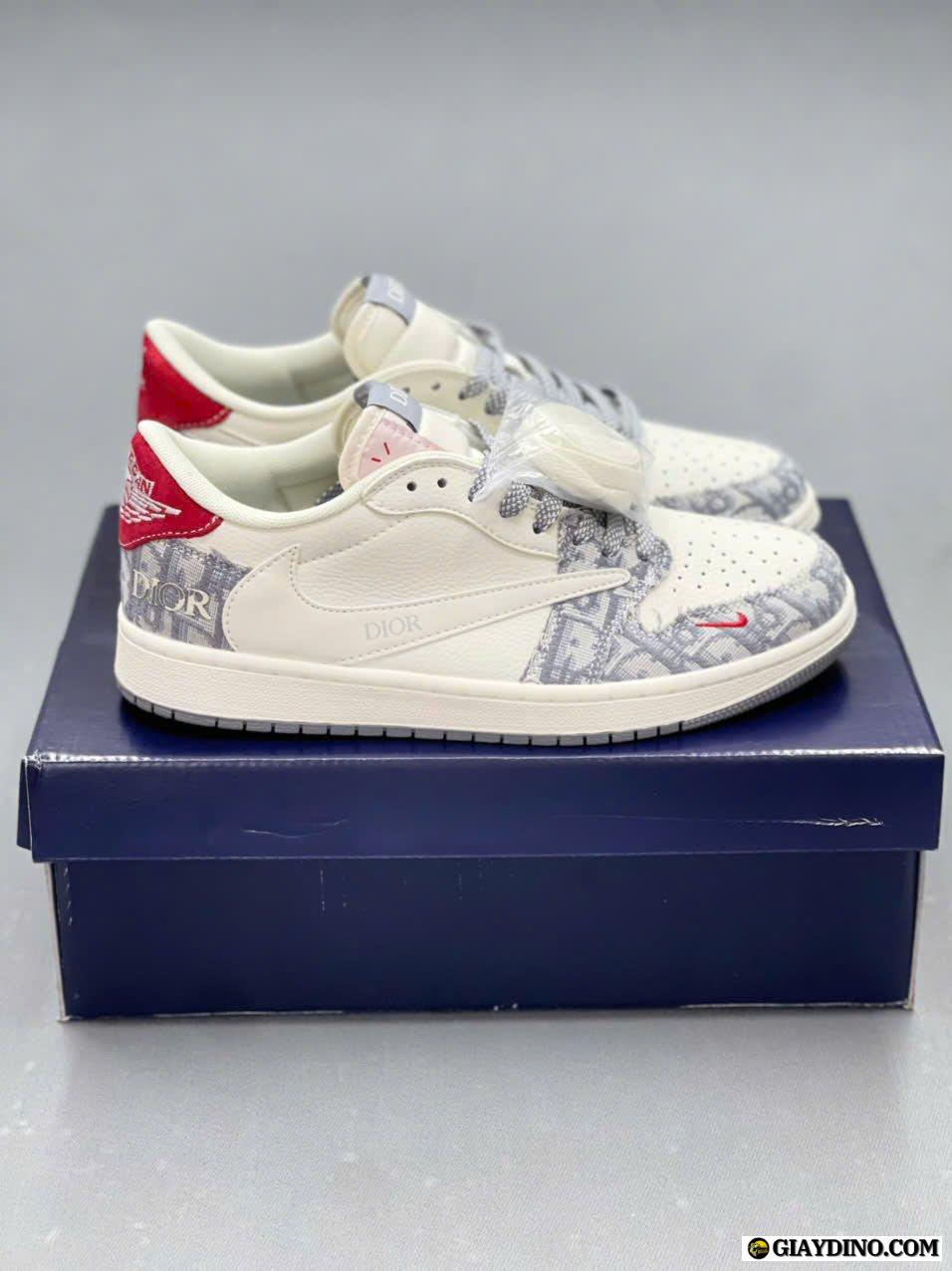 Giày Nike Air Jordan 1 Dior White Grey Giày Nike Air Jordan 1 Dior White Grey
