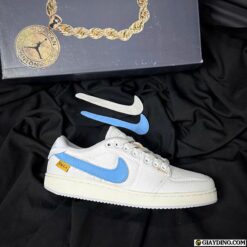 Giay Nike Air Jordan 1 KO Low White Neutral Grey Blue Giày Nike Air Jordan 1 KO Low White Neutral Grey Blue