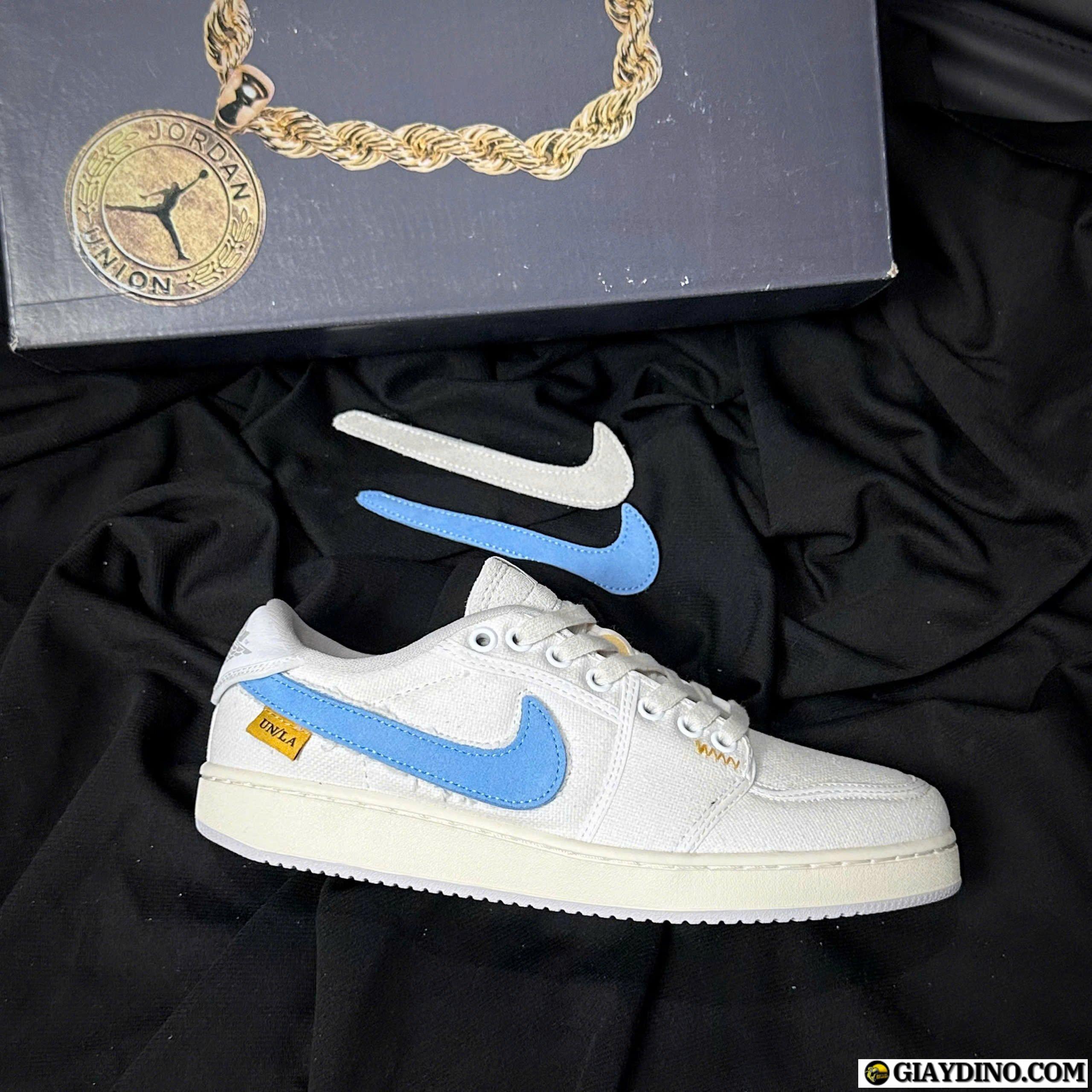 Giày Nike Air Jordan 1 KO Low White Neutral Grey Blue Giày Nike Air Jordan 1 KO Low White Neutral Grey Blue