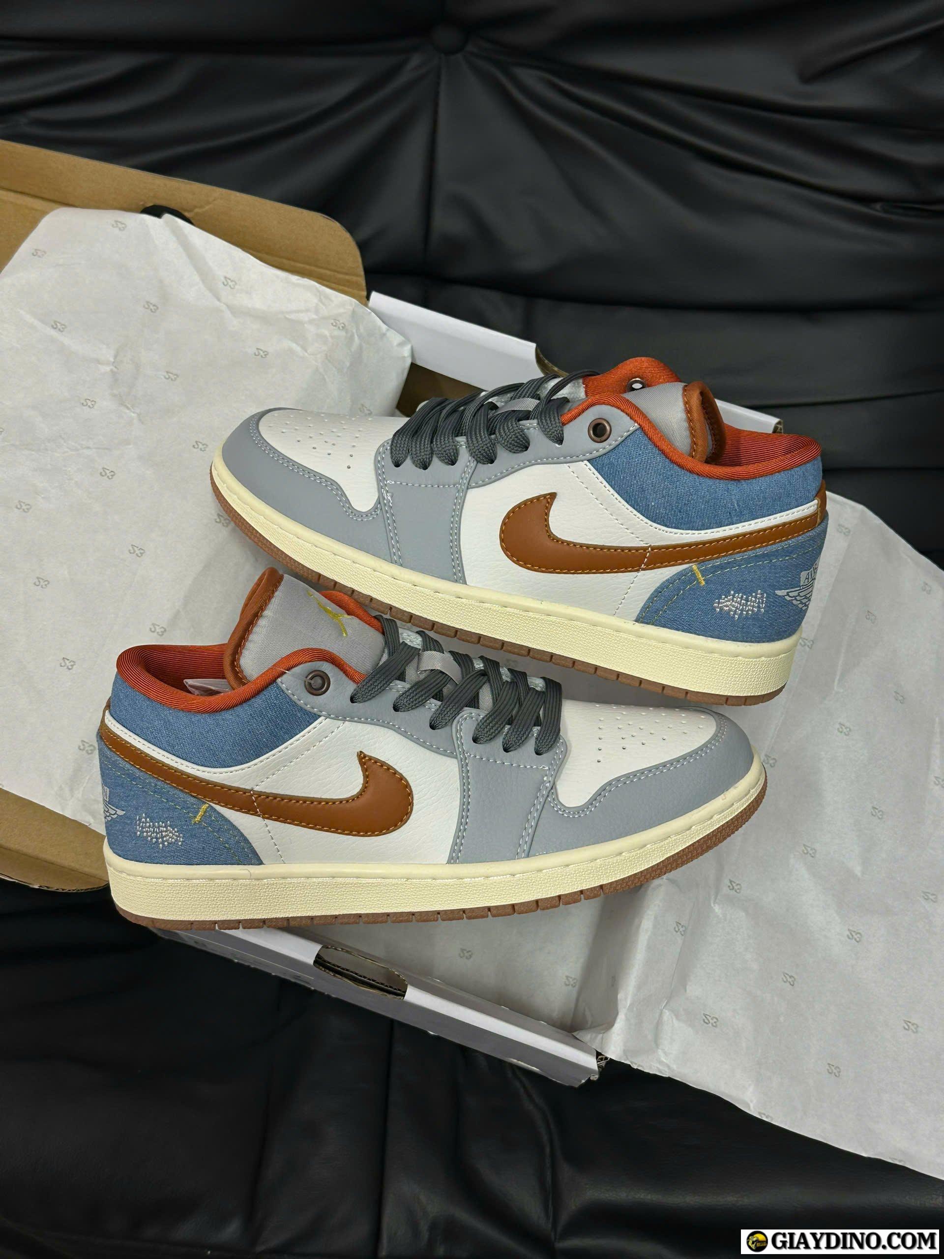 Giày Nike Air Jordan 1 Low Denim Phantom Multi Giày Nike Air Jordan 1 Low Denim Phantom Multi