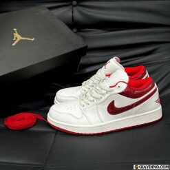 Giày Nike Air Jordan 1 Low Đỏ Trắng