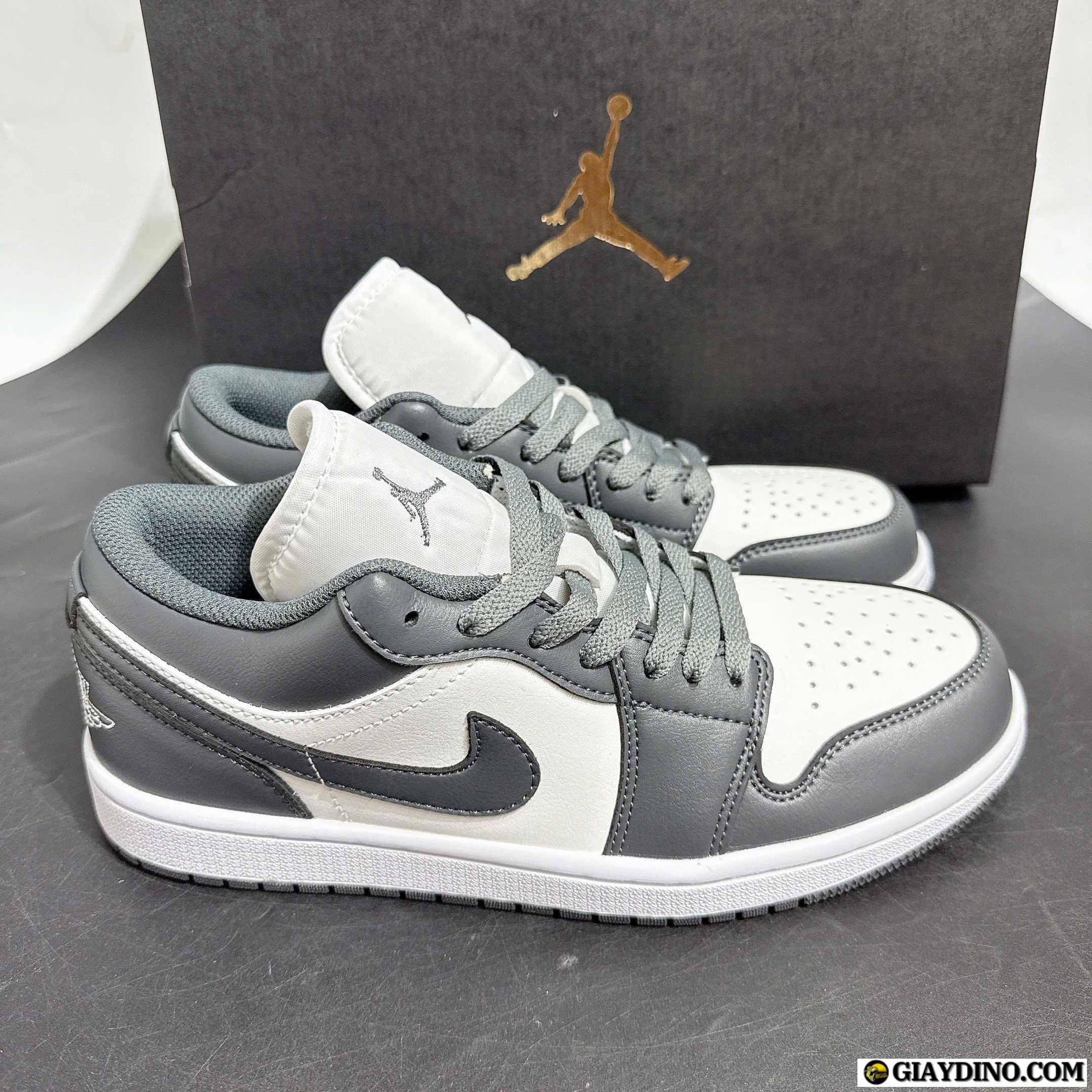Giày Nike Air Jordan 1 Low Grey White Giày Nike Air Jordan 1 Low Grey White