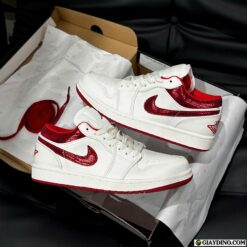 Giày Nike Air Jordan 1 Low Metallic Red Swoosh
