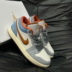 Giay Nike Air Jordan 1 Low Phantom Denim Brown Giày Nike Air Jordan 1 Low Phantom Denim Brown
