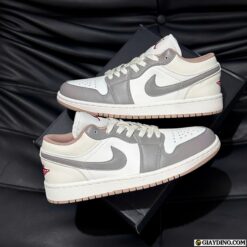 Giày Nike Air Jordan 1 Low Red College Grey