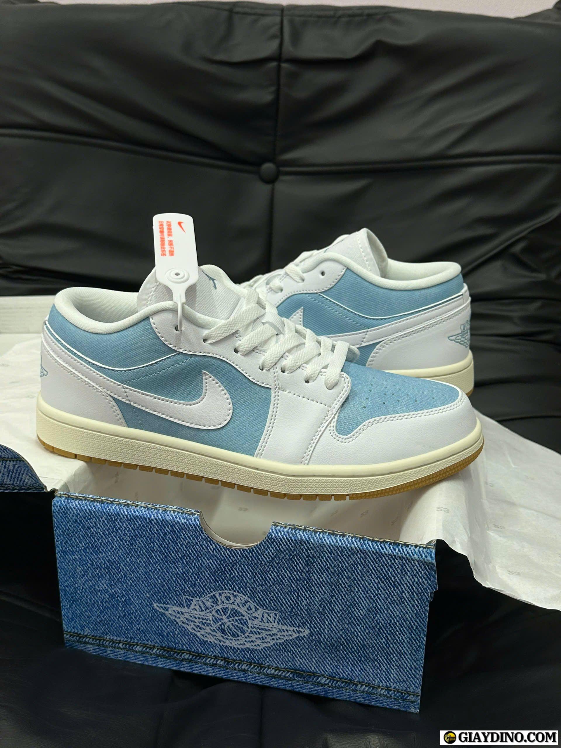 Giày Nike Air Jordan 1 Low SE Denim Worn Blue White Giày Nike Air Jordan 1 Low SE Denim Worn Blue White