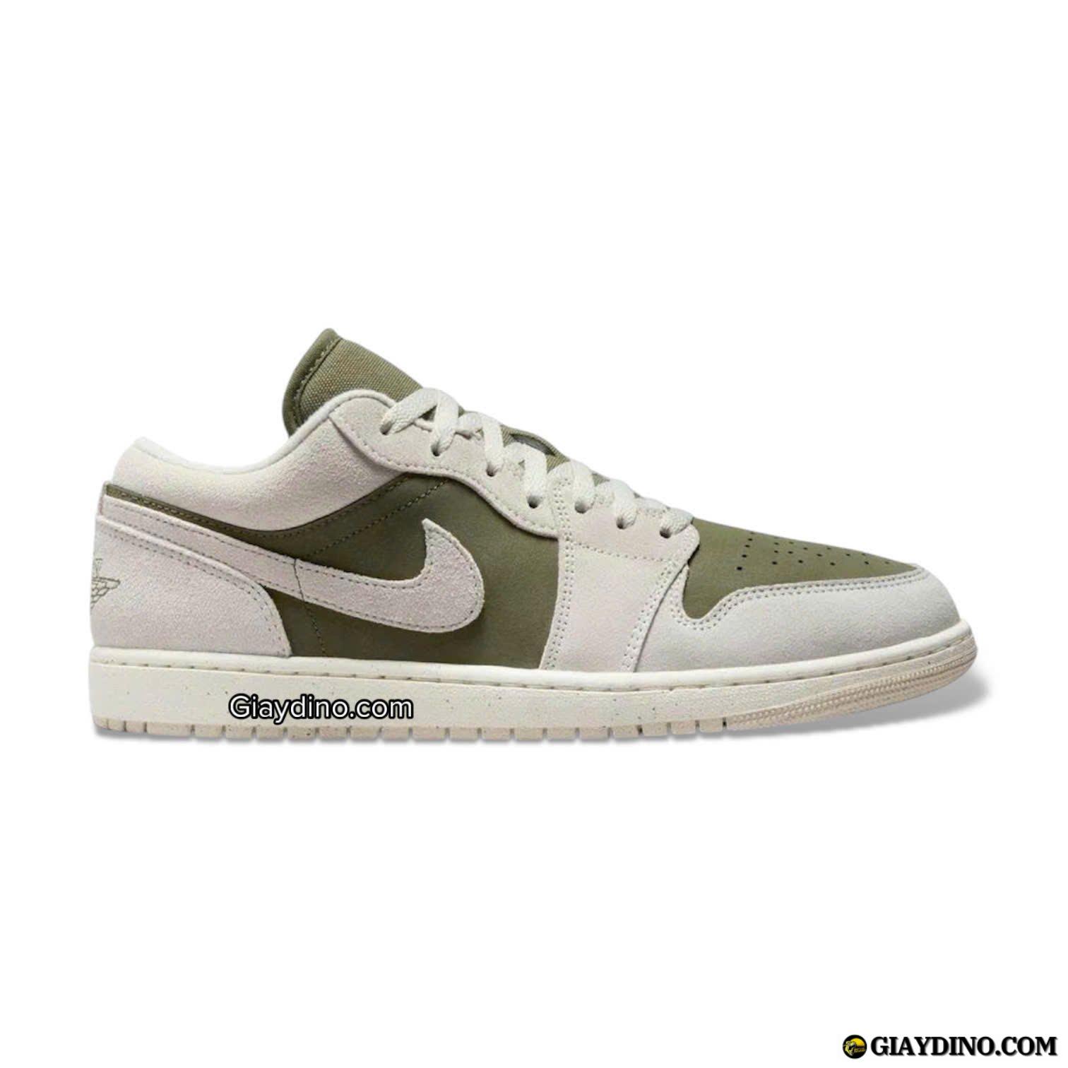 Giay Nike Air Jordan 1 Low SE Medium Olive Sail HV4089 201 Giày Nike Air Jordan 1 Low SE Medium Olive Sail HV4089-201