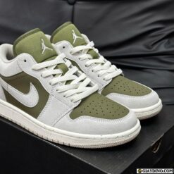 Giay Nike Air Jordan 1 Low SE Medium Olive Sail Light Orewood Brown Giày Nike Air Jordan 1 Low SE Medium Olive Sail Light Orewood Brown