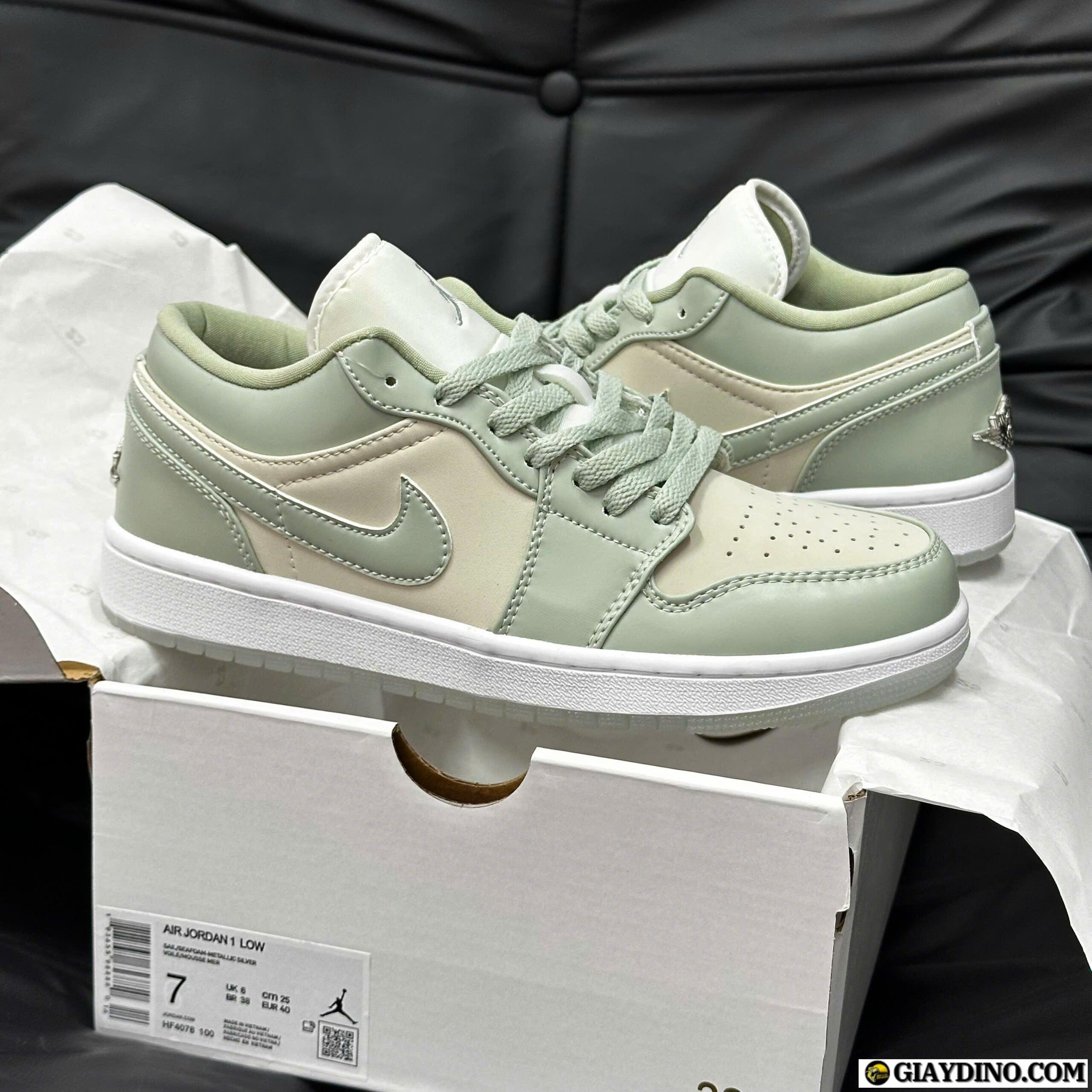 Giày Nike Air Jordan 1 Low SE Seafoam Sail Green Giày Nike Air Jordan 1 Low SE Seafoam Sail Green