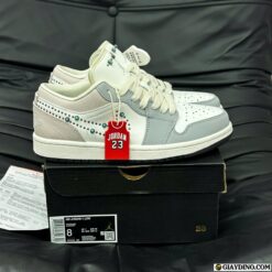 Giày Nike Air Jordan 1 Low Turquoise Xám Kem Trắng