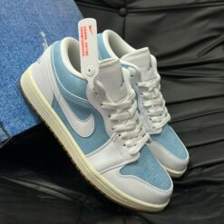 Giay Nike Air Jordan 1 Low Xanh Denim Co Thap Giày Nike Air Jordan 1 Low Xanh Denim Cổ Thấp