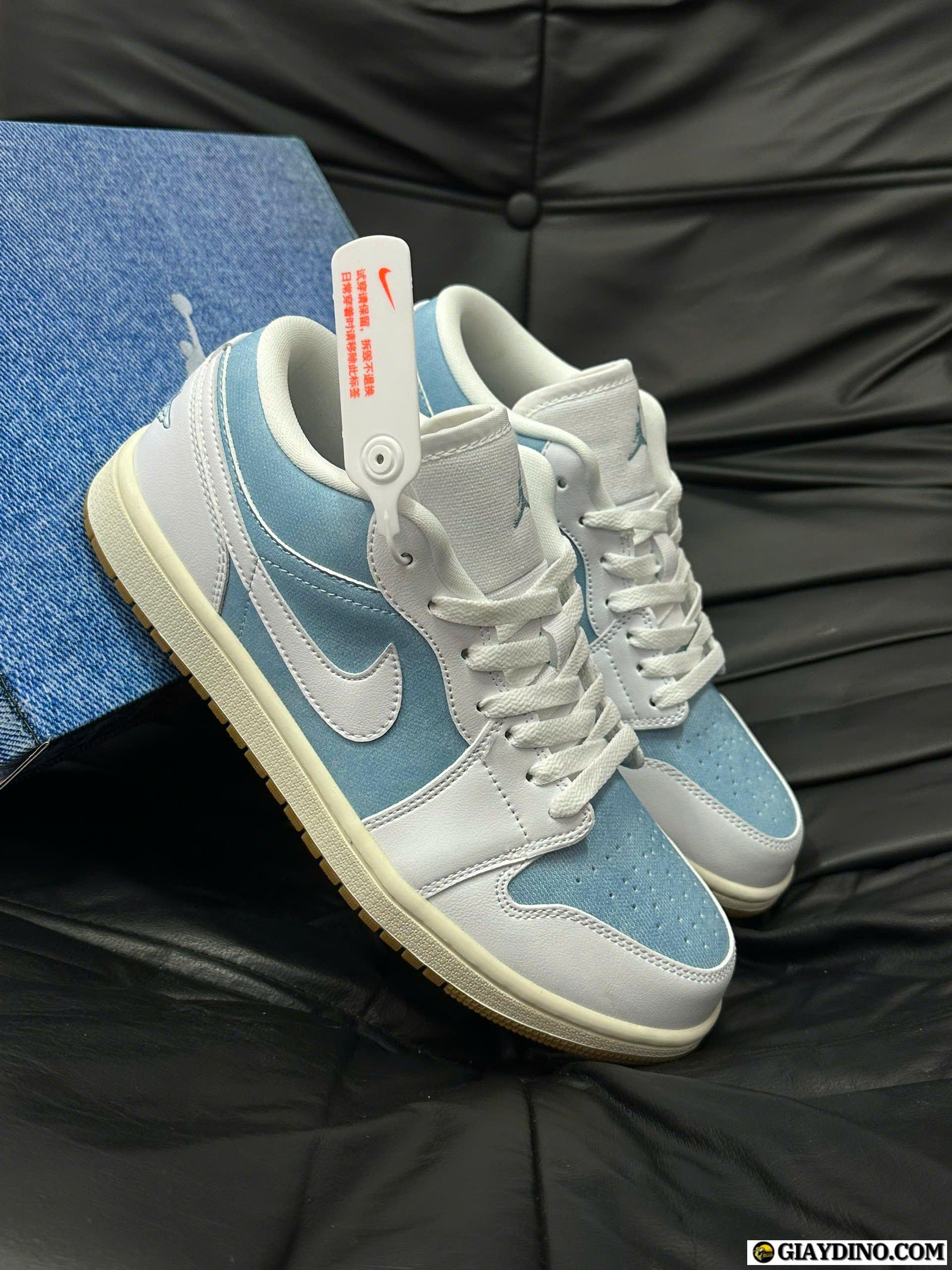 Giày Nike Air Jordan 1 Low Xanh Denim Cổ Thấp Giày Nike Air Jordan 1 Low Xanh Denim Cổ Thấp