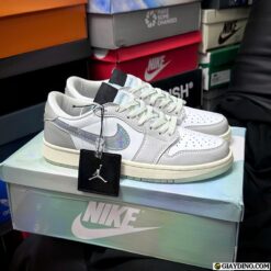 Giay Nike Air Jordan 1 Low Year of the Snake Gray Cream Giày Nike Air Jordan 1 Low Year of the Snake Gray Cream