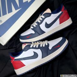 Giay Nike Air Jordan 1 Retro OG Howard University Xanh Navy Do Giày Nike Air Jordan 1 Retro OG Howard University Xanh Navy Đỏ