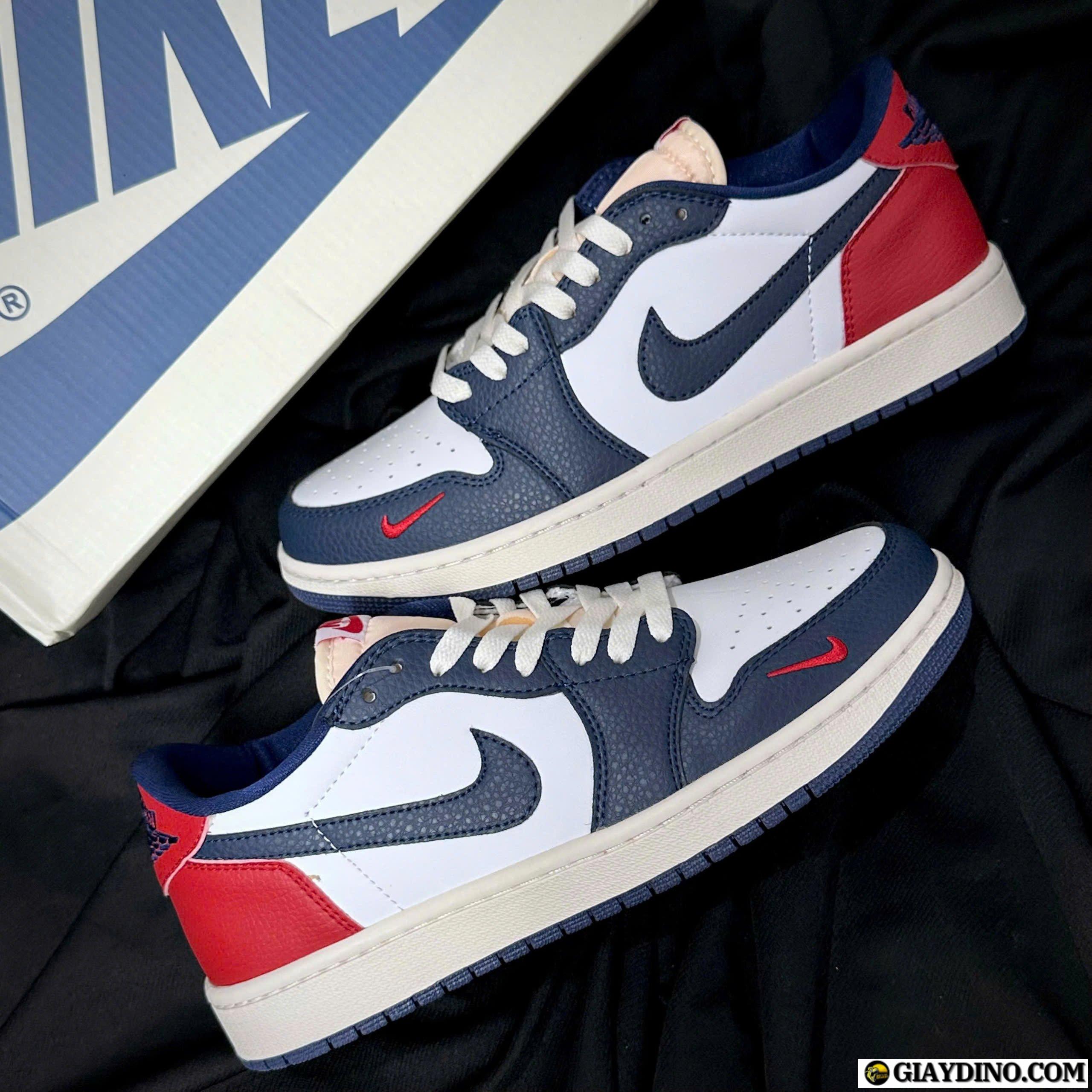 Giày Nike Air Jordan 1 Retro OG Howard University Xanh Navy Đỏ Giày Nike Air Jordan 1 Retro OG Howard University Xanh Navy Đỏ