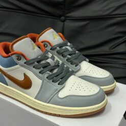 Giay Nike Air Jordan Low Denim Dark Russet Giày Nike Air Jordan Low Denim Dark Russet