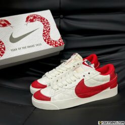 Giày Nike Blazer 77 Jumbo Year Of The Snake Trắng Đỏ Cổ Thấp