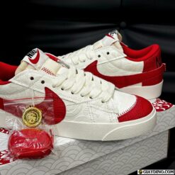 Giày Nike Blazer Low 77 Jumbo Đỏ Trắng Year of The Snake