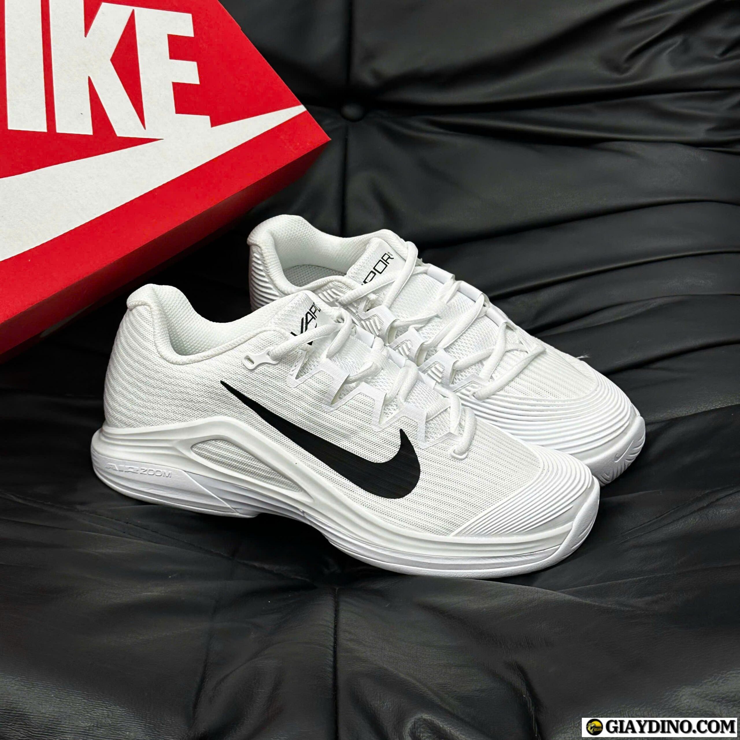 Giày Nike Court Air Zoom Vapor 12 HC White Black Giày Nike Court Air Zoom Vapor 12 HC White Black