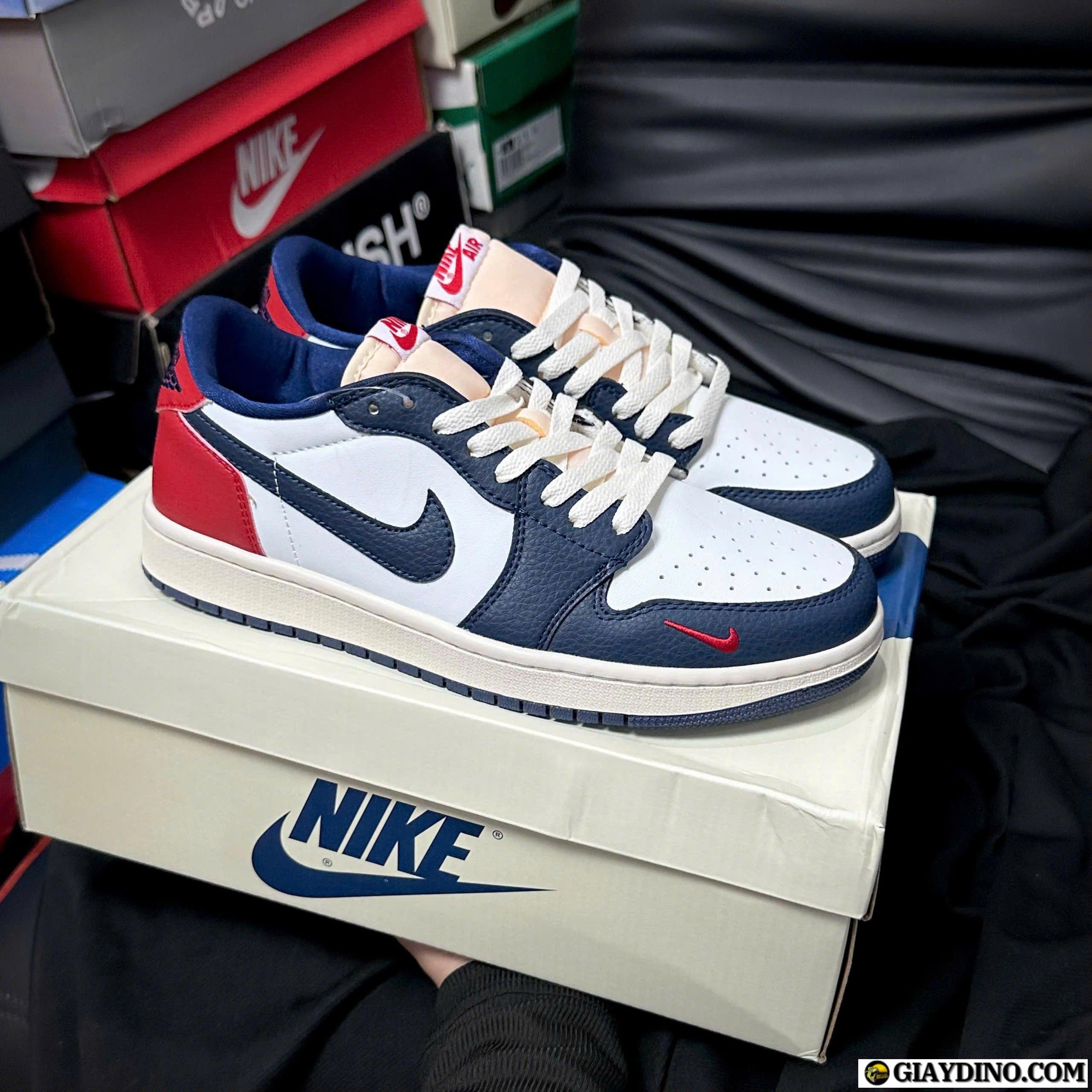 Giày Nike JD1 Retro OG Trắng Đỏ Xanh Navy Giày Nike JD1 Retro OG Trắng Đỏ Xanh Navy