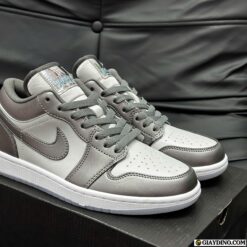 Giay Nike Jordan 1 Co Thap Xam Bac Giày Nike Jordan 1 Cổ Thấp Xám Bạc