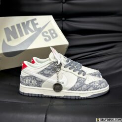 Giay Nike SB Dunk Low Dior White Gray Giày Nike SB Dunk Low Top Dior White Gray CS1688-122