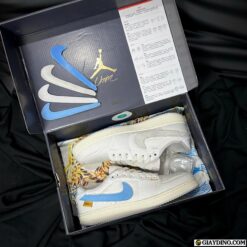 Giay Nike Union LA Air Jordan 1 KO Low White Neutral Grey Giày Nike Union LA Air Jordan 1 KO Low White Neutral Grey