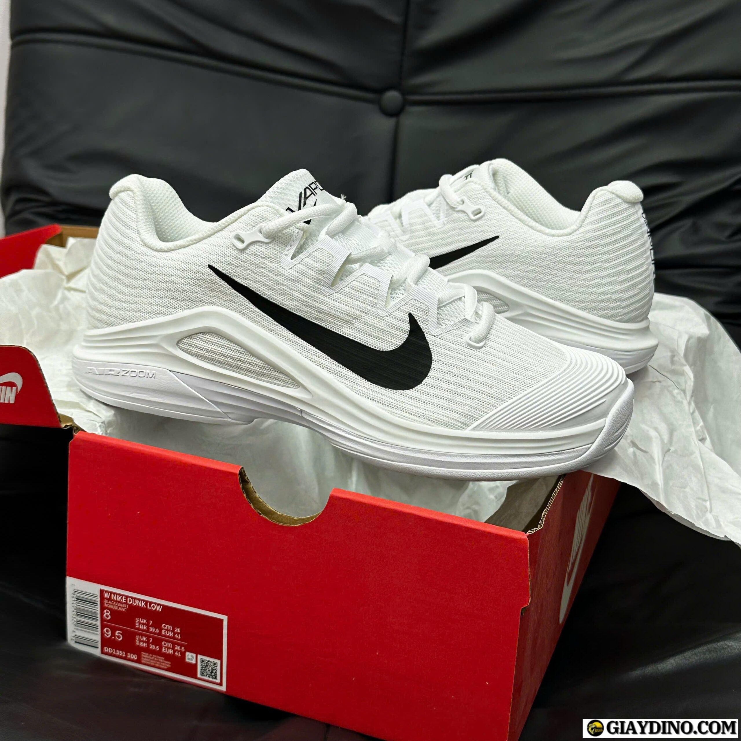 Giày Pickleball Nike Zoom Vapor 12 Trắng Đen Giày Pickleball Nike Zoom Vapor 12 Trắng Đen