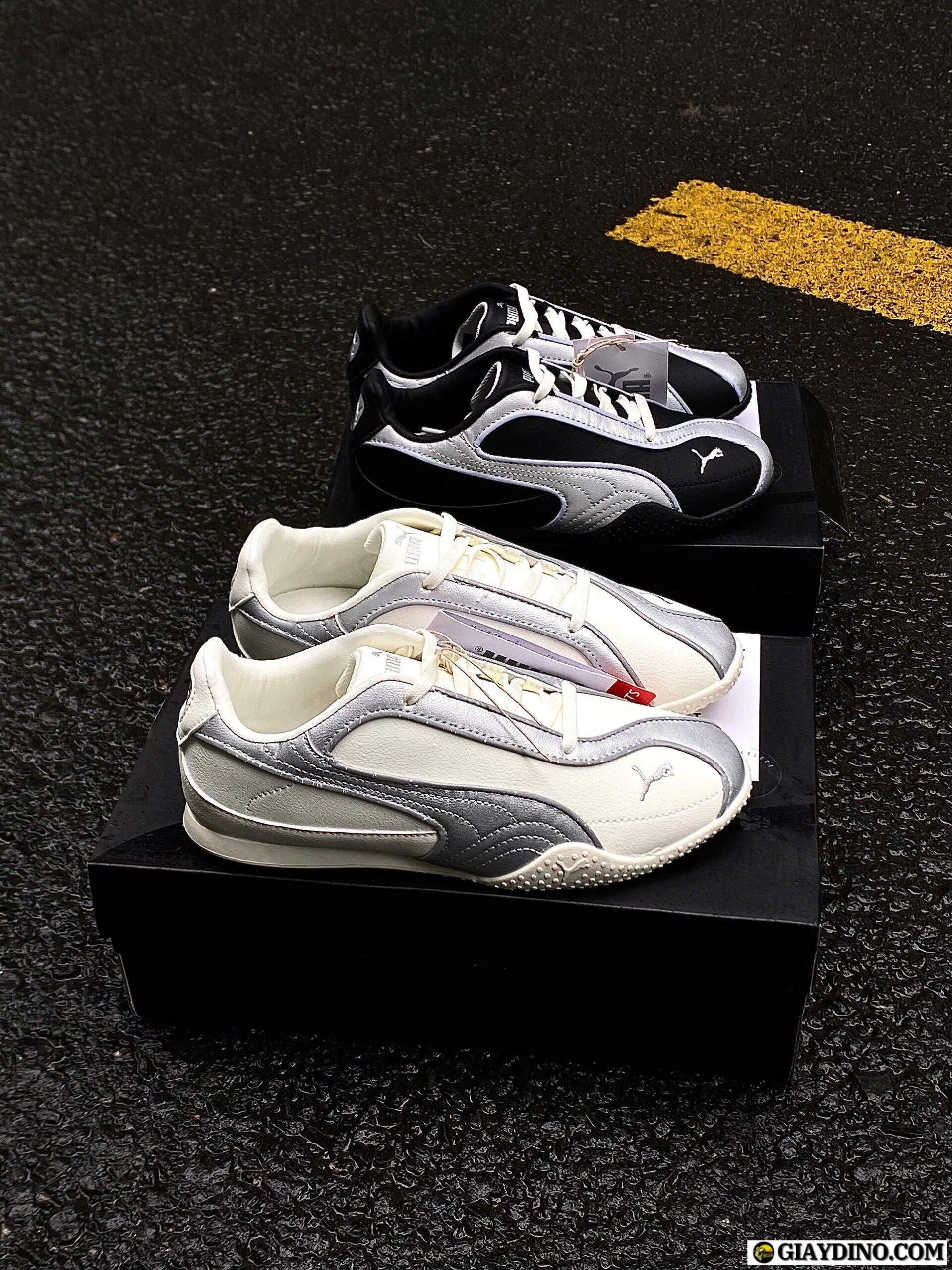 Giày Puma Bella Trắng Kem Bạc Giày Puma Bella Trắng Kem Bạc