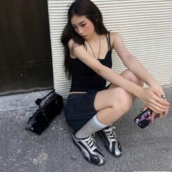 Giay Puma Bella V2 Black Aged Silver Giày Puma Bella V2 Black Aged Silver