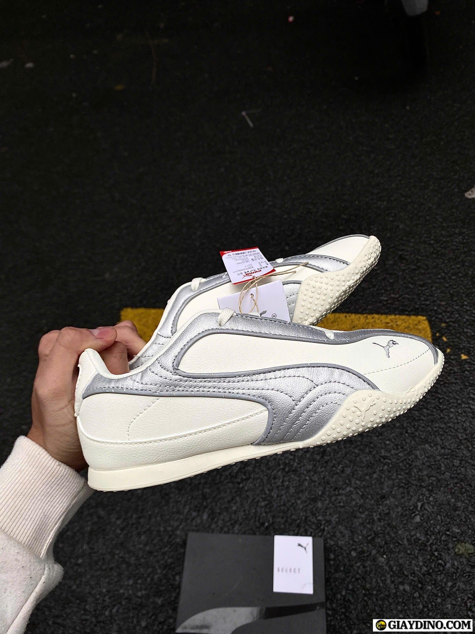 Giày Puma Bella V2 Leather Biedge Silver Giày Puma Bella V2 Leather Biedge Silver