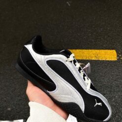 Giay Puma Bella V2 Leather Black Silver Giày Puma Bella V2 Leather Black Silver