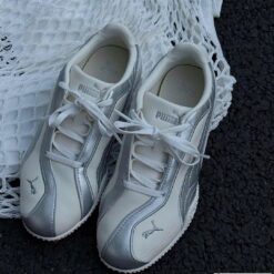 Giay Puma Wmns Bella V2 Leather Warm White Silver Giày Puma Wmns Bella V2 Leather Warm White Silver