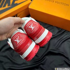 Got Giay Louis Vuitton Trainer Red White Gót Giày Louis Vuitton Trainer Red White