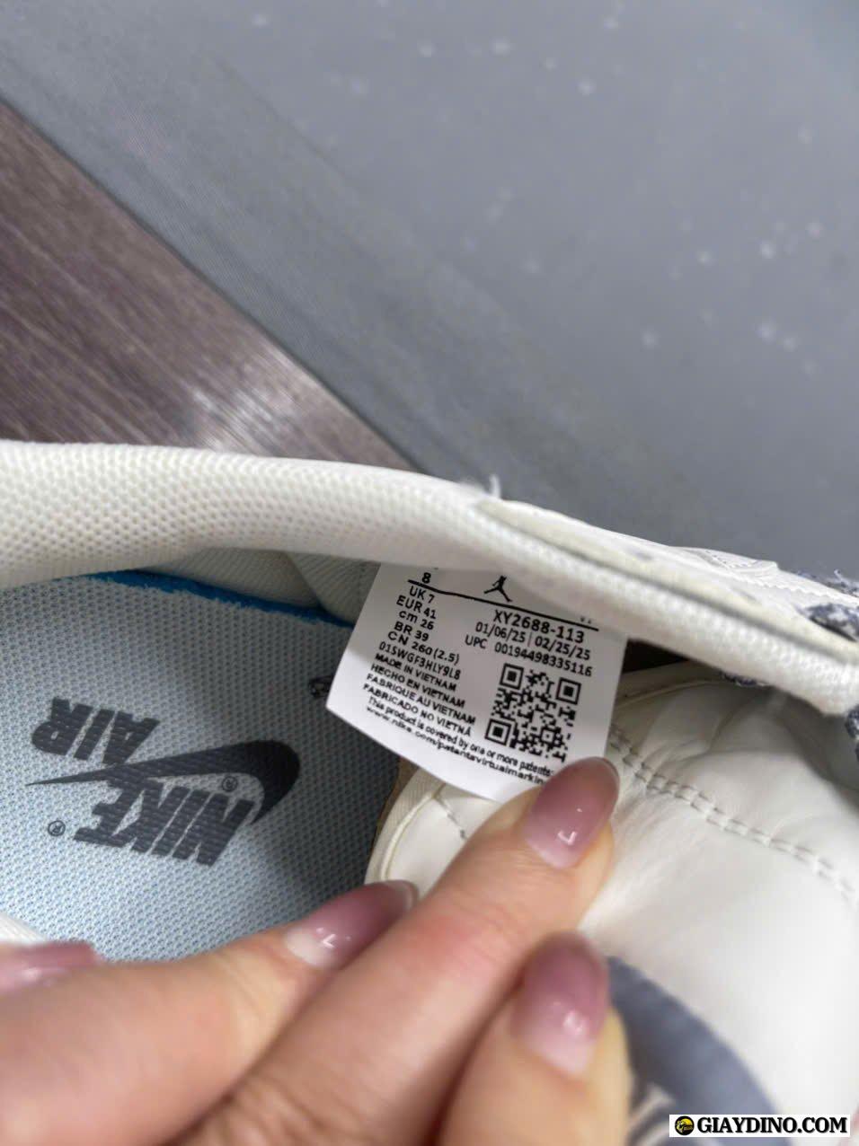 Mã Code Giày Jordan 1 Low Travis Scott Dior Mã Code Giày Jordan 1 Low Travis Scott Dior