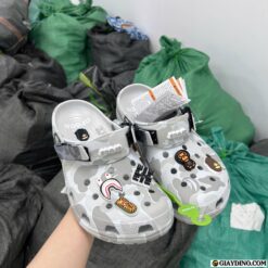 Suc Crocs x BAPE Camo Grey Xam Sục Crocs x BAPE Camo Grey Xám