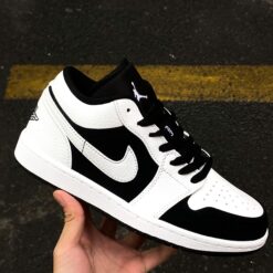 Giay Air Jordan 1 Retro Low Tuxedo Trang Den Giày Air Jordan 1 Retro Low Tuxedo Trắng Đen