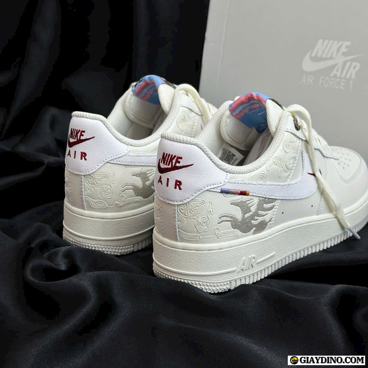 Giày Nike AF1 Low Year Of The Horse Trắng Kem Cao Cấp Giày Nike AF1 Low Year Of The Horse Trắng Kem Cao Cấp
