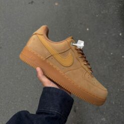 Giay Nike Air Force 1 Low Wheat Nau Da Bo Giày Nike Air Force 1 Low Wheat Nâu Da Bò