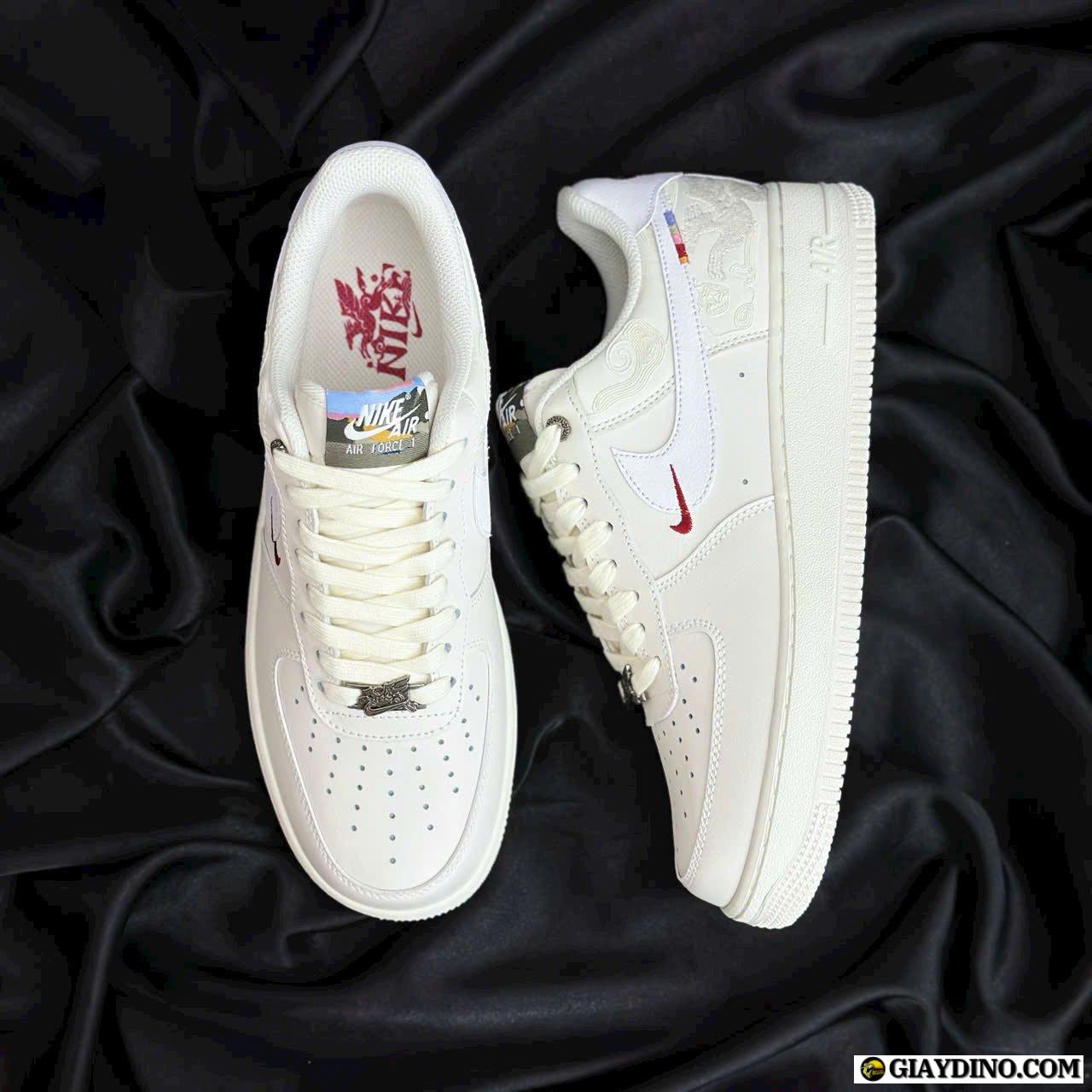 Giày Nike Air Force 1 Low Year Of The Horse Trắng Kem Giày Nike Air Force 1 Low Year Of The Horse Trắng Kem