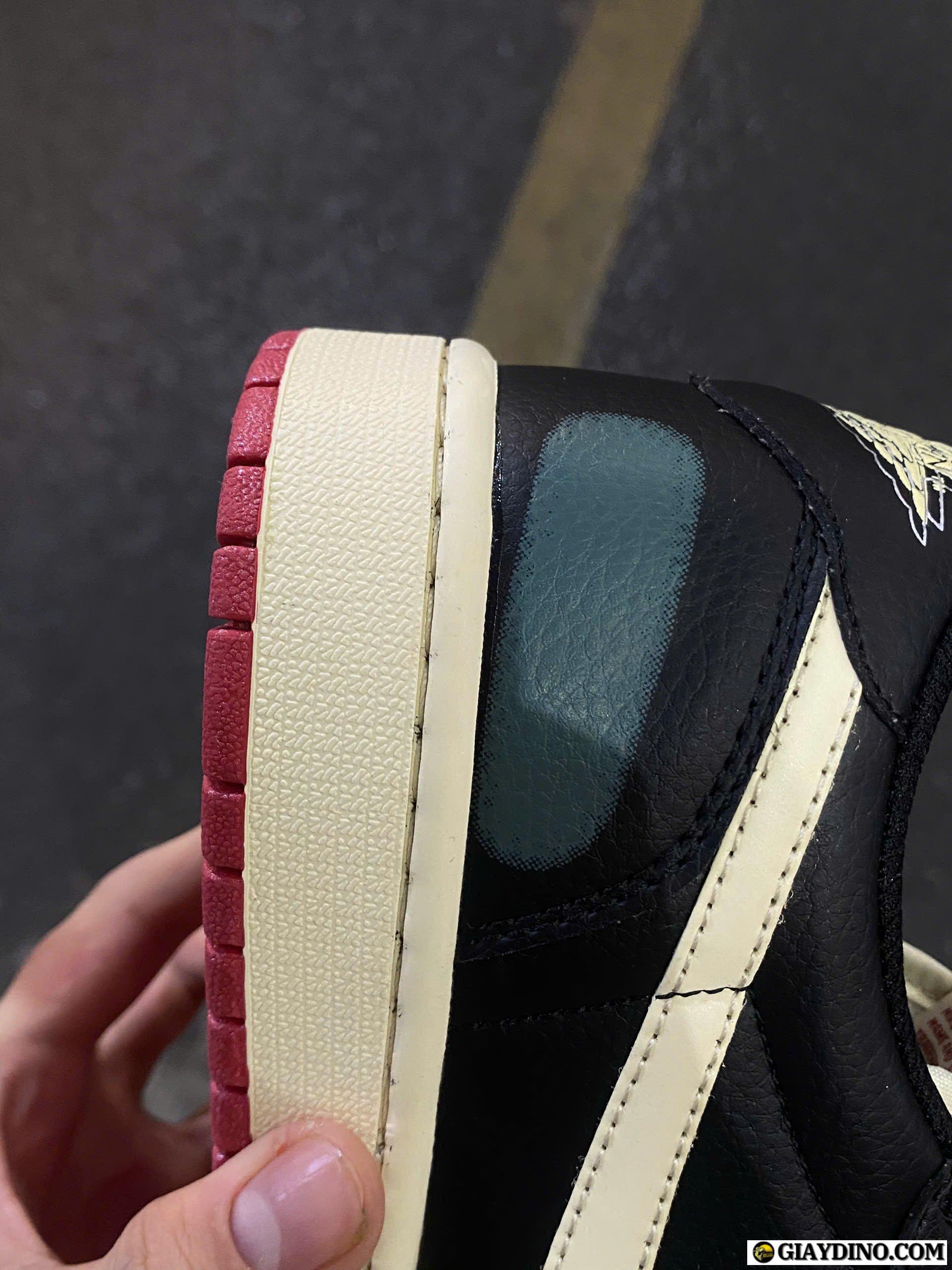 Giày Nike Air Jordan 1 Low OG Kem Đen Họa Tiết Giày Nike Air Jordan 1 Low OG Kem Đen Họa Tiết