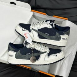 Giay Nike Air Jordan 1 Low Travis Scott Grey Navy Blue Giày Nike Air Jordan 1 Low Travis Scott Grey Navy Blue