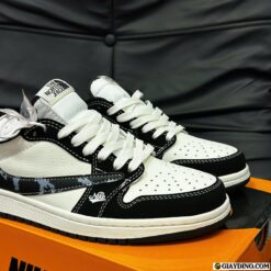 Giay Nike Air Jordan 1 Low Travis Scott x TNF White Black Giày Nike Air Jordan Low Travis The North Face White Black Trắng Đen